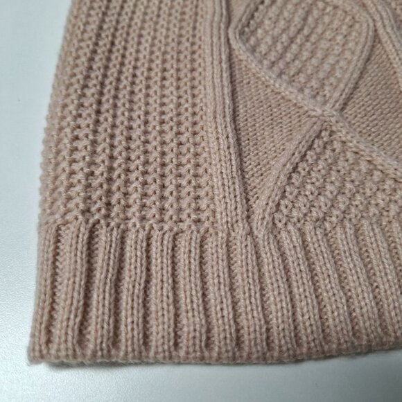 Knit Hat Blush Pink Winter Thin Lightweight Fall 9 Inches Wide - Picture 3 of 7